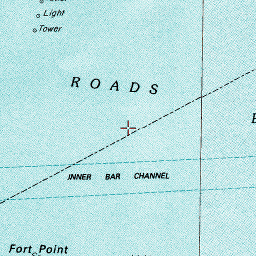Topographic Map of Inner Bar Channel, TX