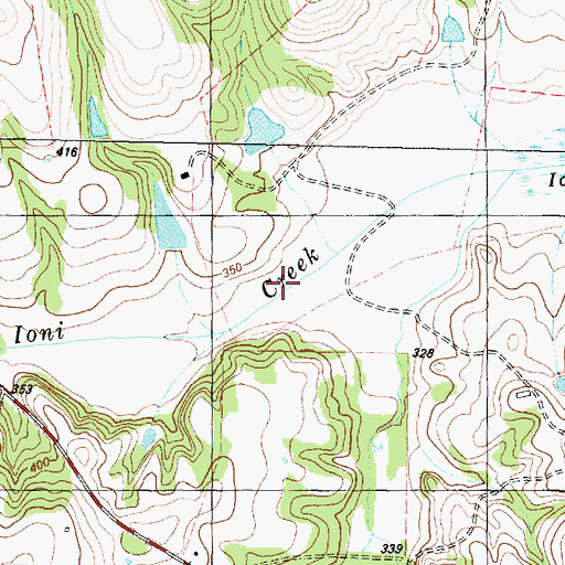 Topographic Map of Ioni Marsh, TX