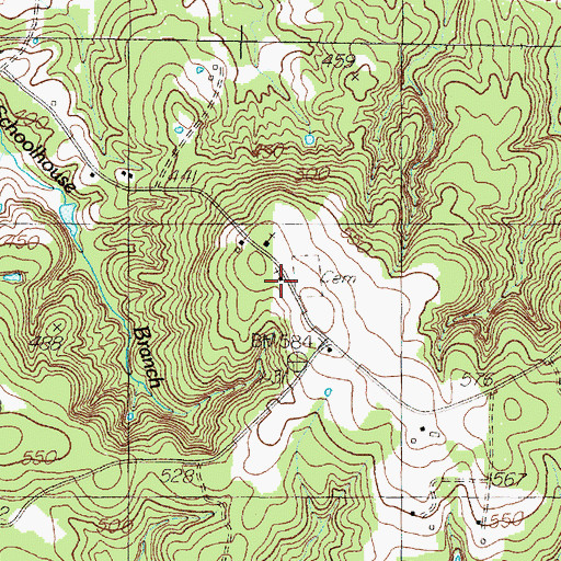 Topographic Map of Isabell Chapel, TX