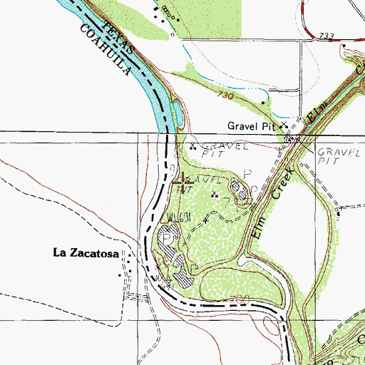 Topographic Map of J Ritche, TX