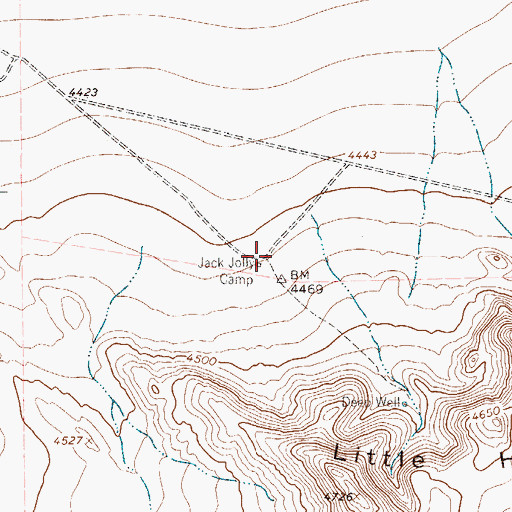 Topographic Map of Jack Jolly Camp, TX