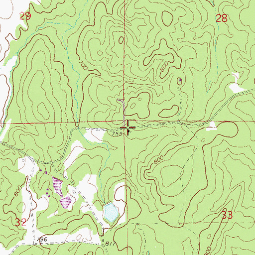 Topographic Map of Bells Chapel, AL