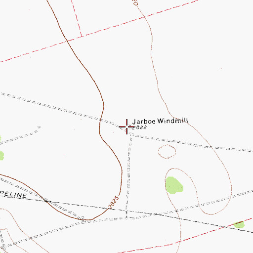Topographic Map of Jarboe Windmill, TX