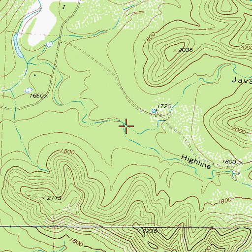 Topographic Map of Javalina Canyon, TX