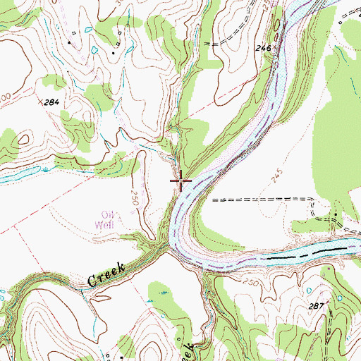 Topographic Map of Jim Branch, TX