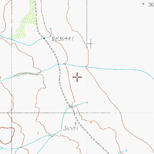 Topographic Map of Jim Hill Windmill, TX