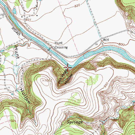 Topographic Map of Jim Hogg Hollow, TX