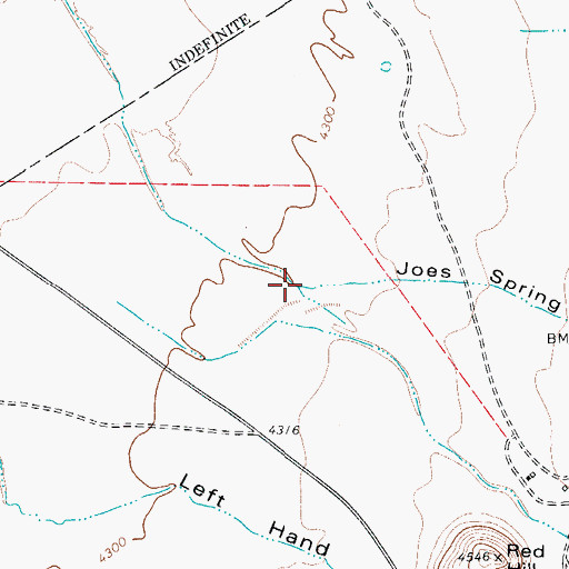 Topographic Map of Joes Spring Draw, TX