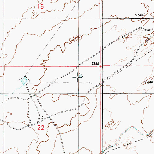 Topographic Map of White Clay Dam, AZ