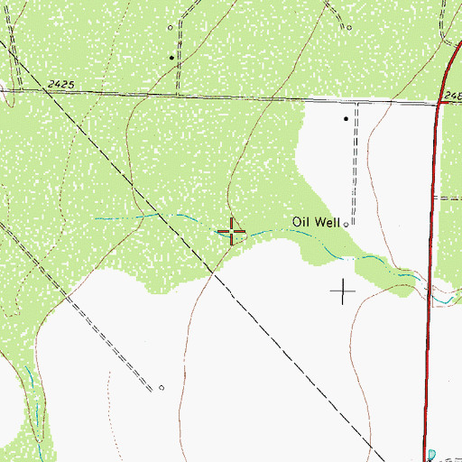 Topographic Map of Johnson Draw, TX