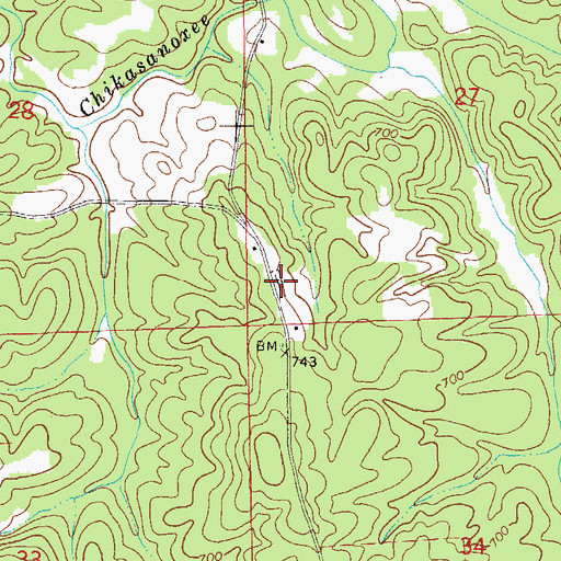 Topographic Map of Ebenezer Cemetery, AL