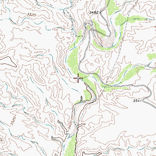 Topographic Map of Joho Canyon, TX