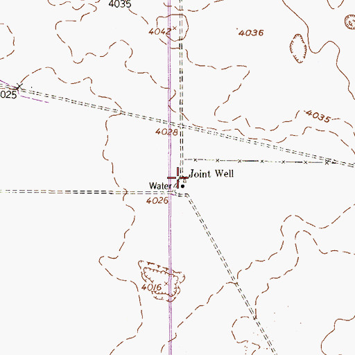Topographic Map of Joint Well, TX