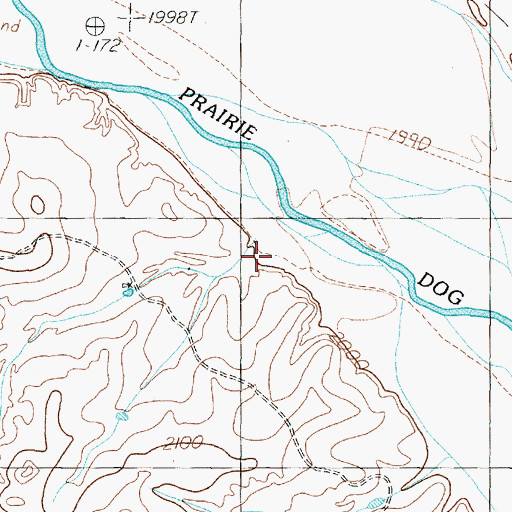 Topographic Map of Jones Canyon, TX