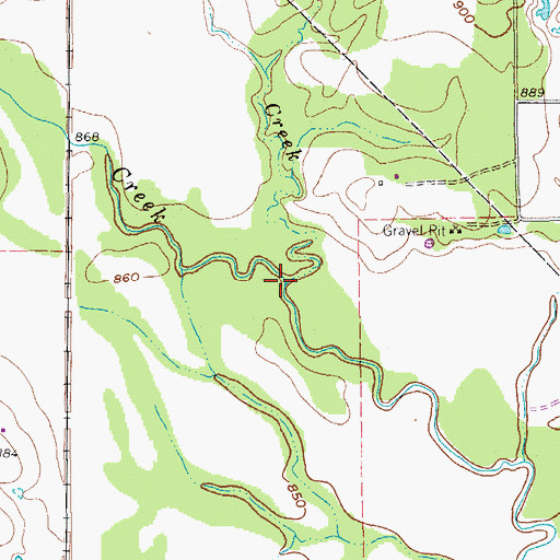 Topographic Map of Jones Creek, TX