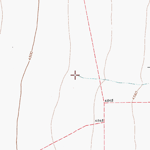 Topographic Map of Jones Draw, TX