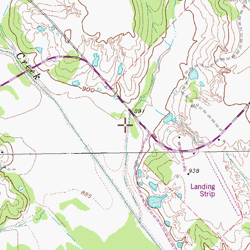 Topographic Map of Jones Valley, TX