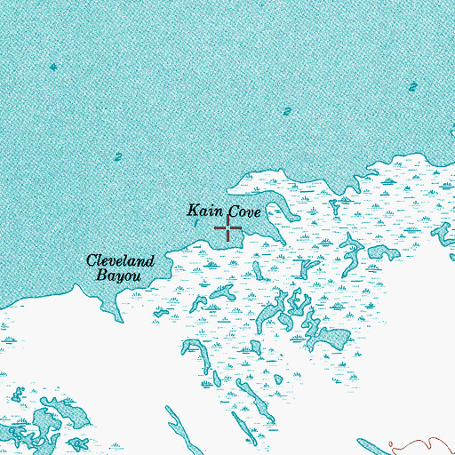 Topographic Map of Kain Cove, TX