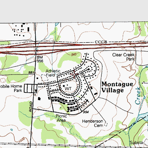 Topographic Map of Kay Bee Heights, TX