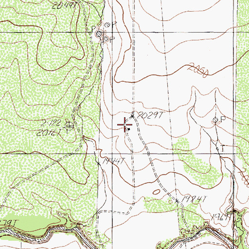 Topographic Map of Kelly Ranch, TX