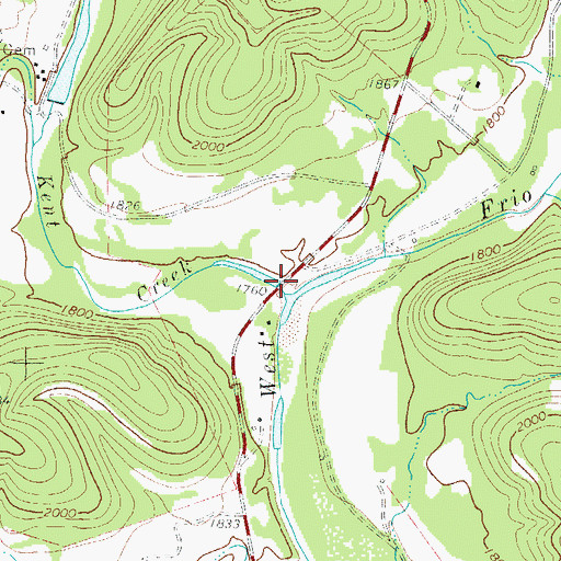 Topographic Map of Kent Creek, TX