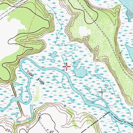 Topographic Map of Kentucky Mutt Creek, TX