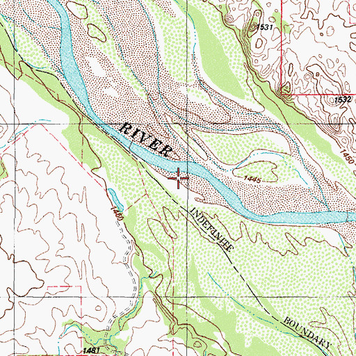 Topographic Map of Kid Creek, OK