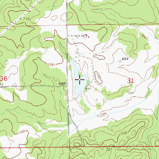 Topographic Map of Kilpatrick Lake, AL