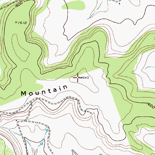 Topographic Map of Knight Mountain, TX