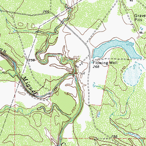 Topographic Map of La Jarita Creek, TX