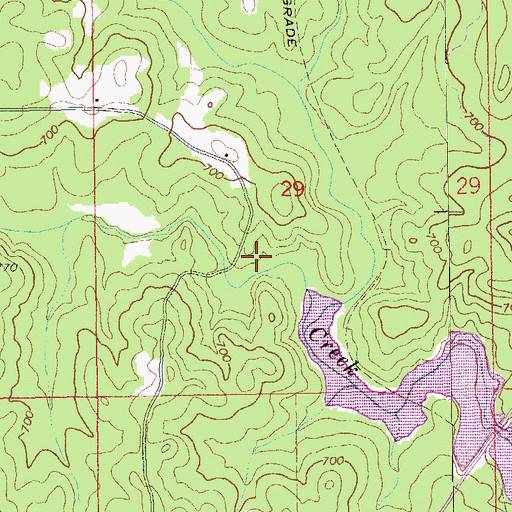 Topographic Map of Rock Spring, AL