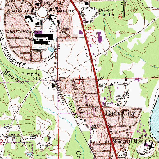 Topographic Map of Shawmut Holiness Church, AL