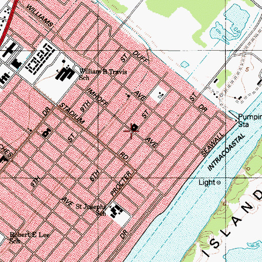 Topographic Map of Lakeview, TX