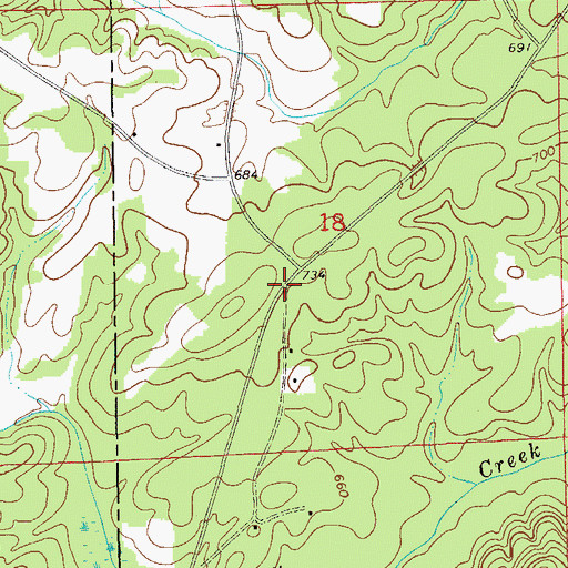 Topographic Map of Sparkling Springs, AL