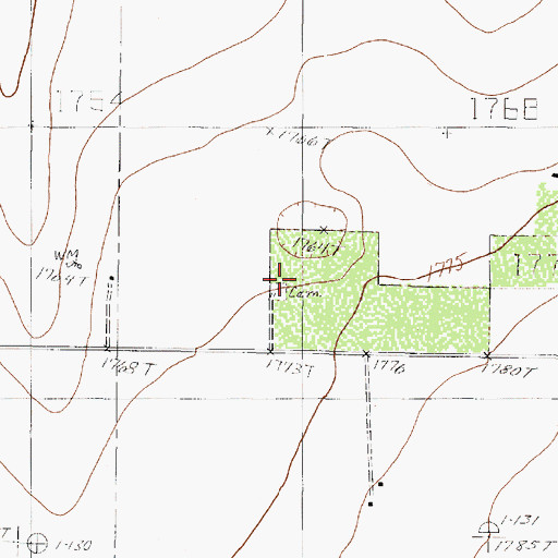 Topographic Map of Lakeview Community Cemetery, TX