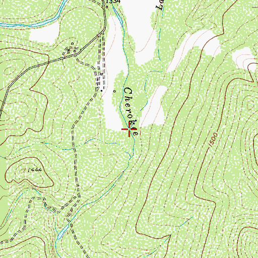 Topographic Map of Lambert Branch, TX