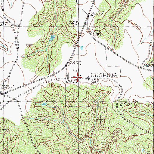Topographic Map of Lazy U Ranch, TX