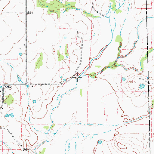 Topographic Map of Lee Creek, TX