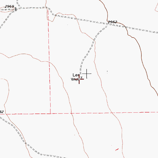Topographic Map of Lee Well, TX
