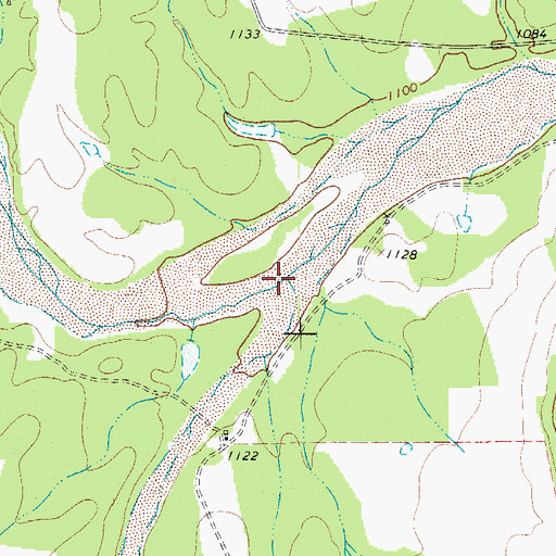 Topographic Map of Legion Creek, TX