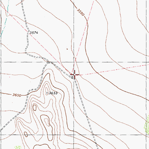 Topographic Map of Lemon Windmill, TX