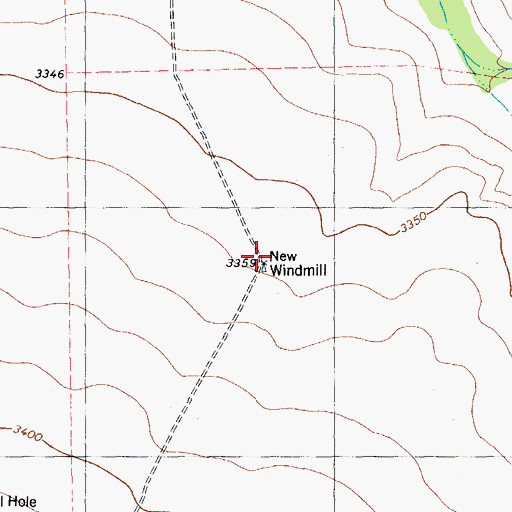 Topographic Map of Lemonds New Windmill, TX