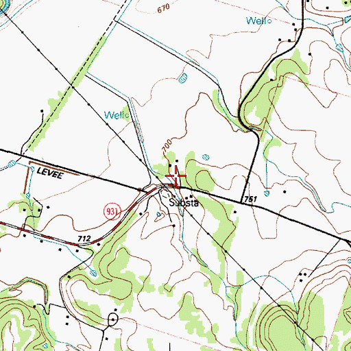 Topographic Map of Leon Junction School, TX