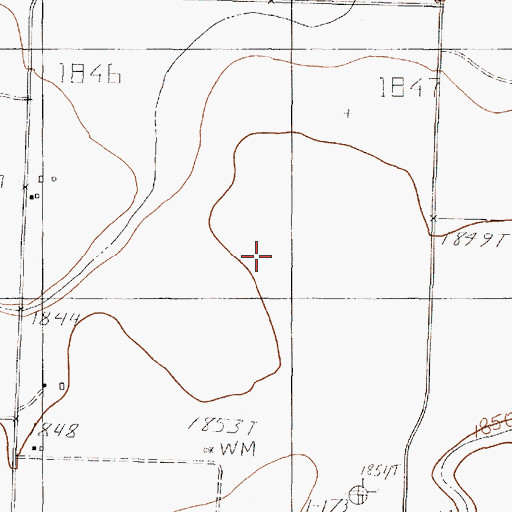 Topographic Map of Lipan Flat, TX