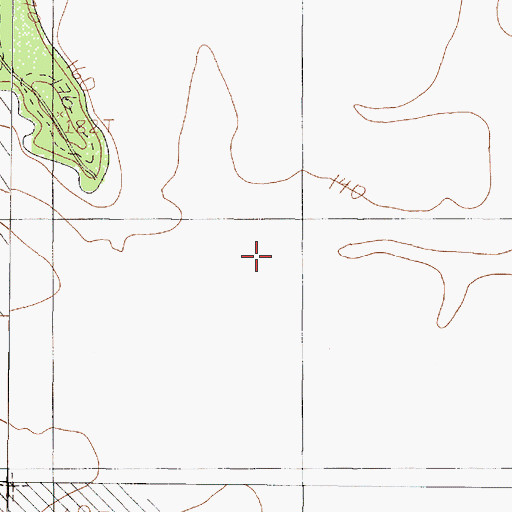 Topographic Map of Little Caney Creek, TX