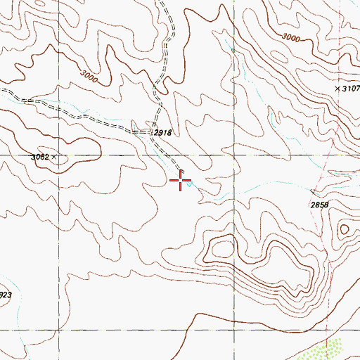 Topographic Map of Little Crenshaw Tank, TX