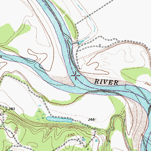Topographic Map of Little River, TX