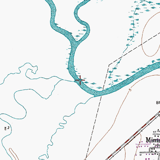 Topographic Map of Little Slough, TX