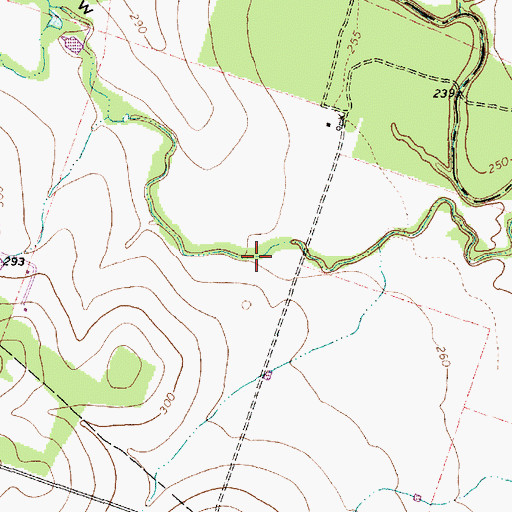 Topographic Map of Live Oak Hollow, TX