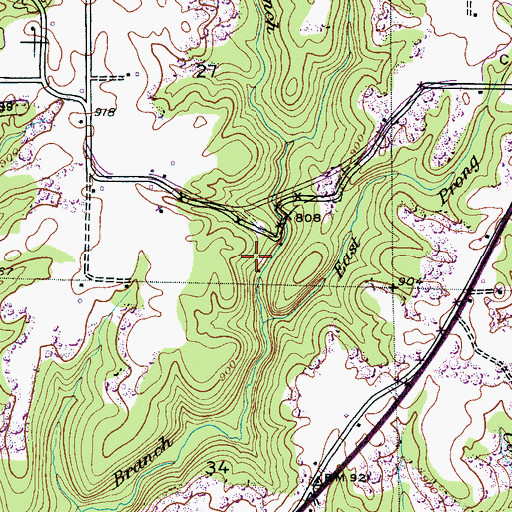 Topographic Map of Dismals Wonder Gardens, AL